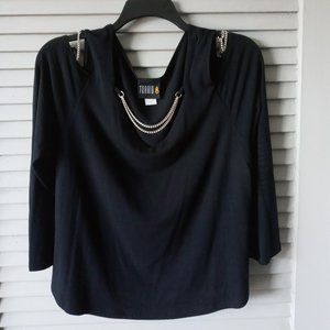 Cold Shoulder n Silver Chains